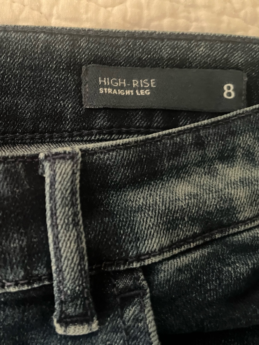 J. Jill Women's Denim Size 8 High Rise  Straight-Leg Jeans in Dark Indigo - Picture 3 of 7